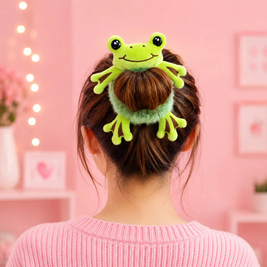 Cute Plush Hair Buddy Combo Pack (Pikachu & Panda) | Soft Kawaii Hair Accessories | Bestie & Family Gift Set cutiesclub.in