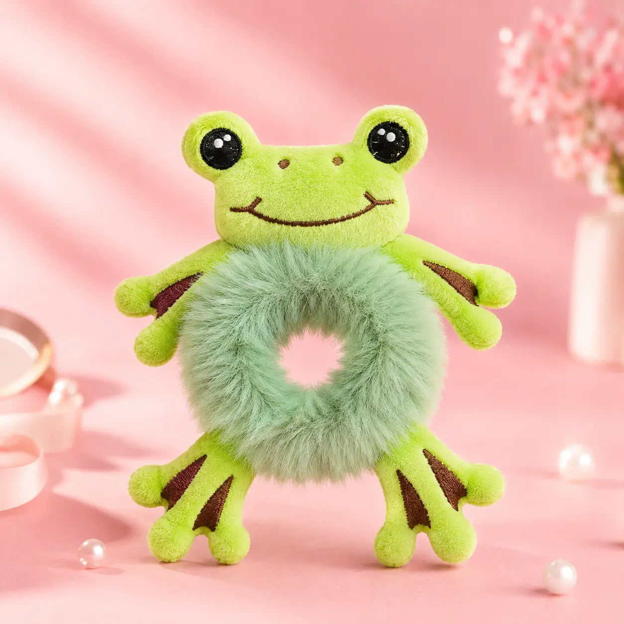 Cute Plush Hair Buddy Combo Pack (🐸 Frog, 🐼 Panda,🐰 Bunny ⚡Pikachu) | Soft Kawaii Hair Accessories | Bestie & Family Gift Set cutiesclub.in