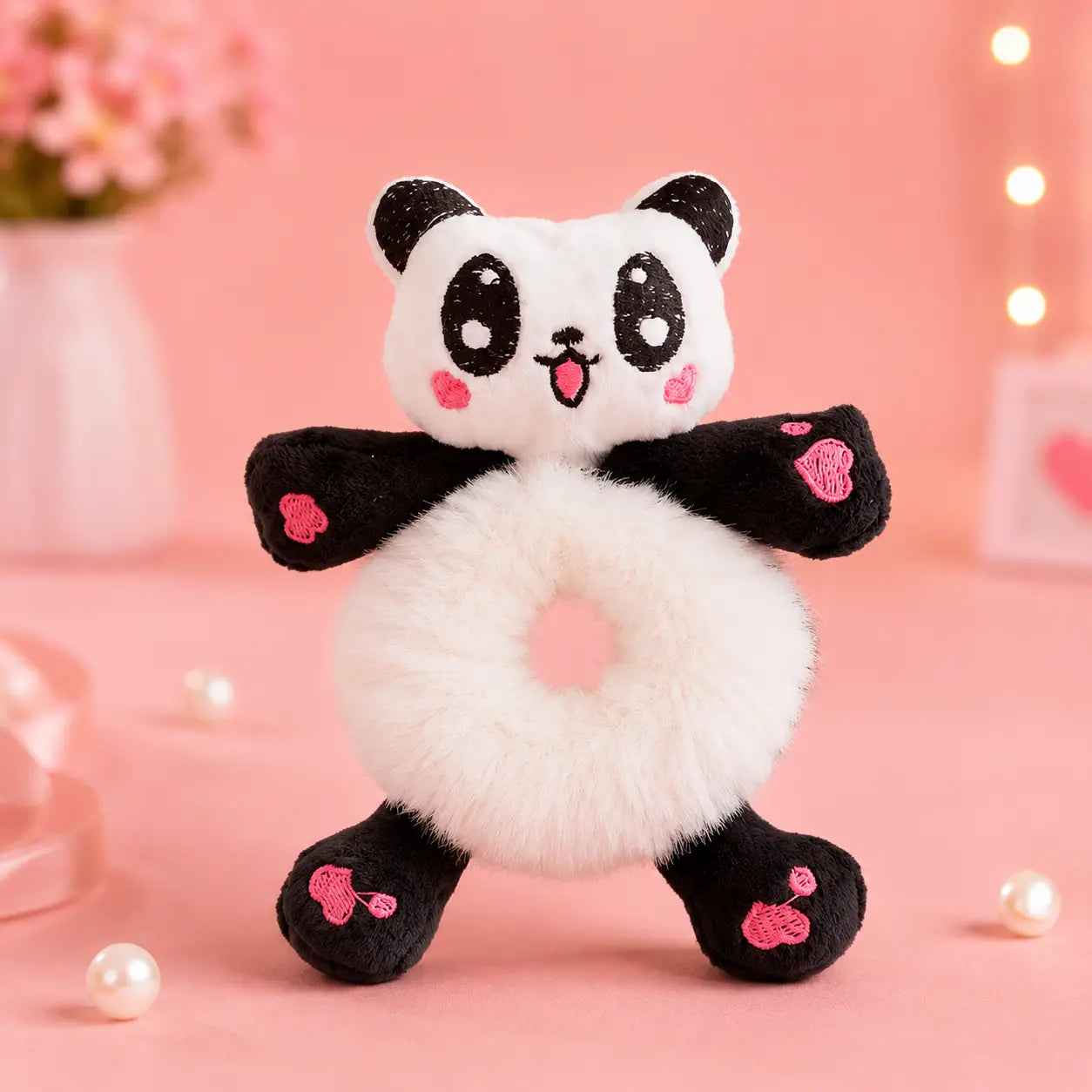 Cute Plush Hair Buddy Combo Pack (Pikachu , Panda & Bunny) | Soft Kawaii Hair Accessories | Bestie & Family Gift Set cutiesclub.in