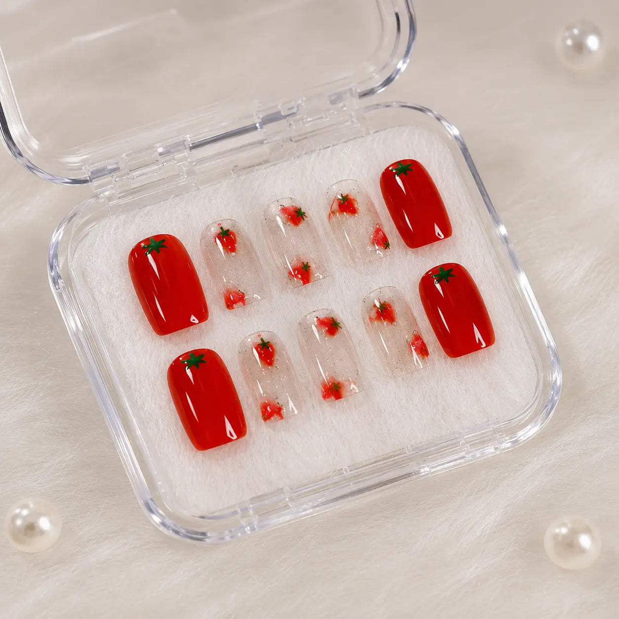 Luxury Press-On Nails – Reusable Glossy Wine Red Nail Set for Girls | Salon Style at Home cutiesclub.in