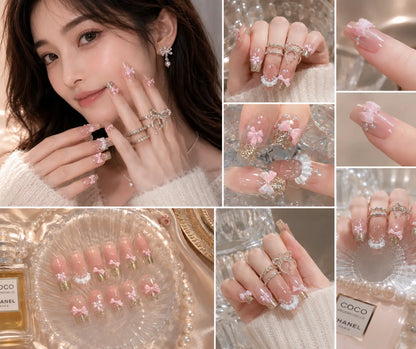 Luxury Press-On Nails – Reusable Glossy Wine Red Nail Set for Girls | Salon Style at Home cutiesclub.in